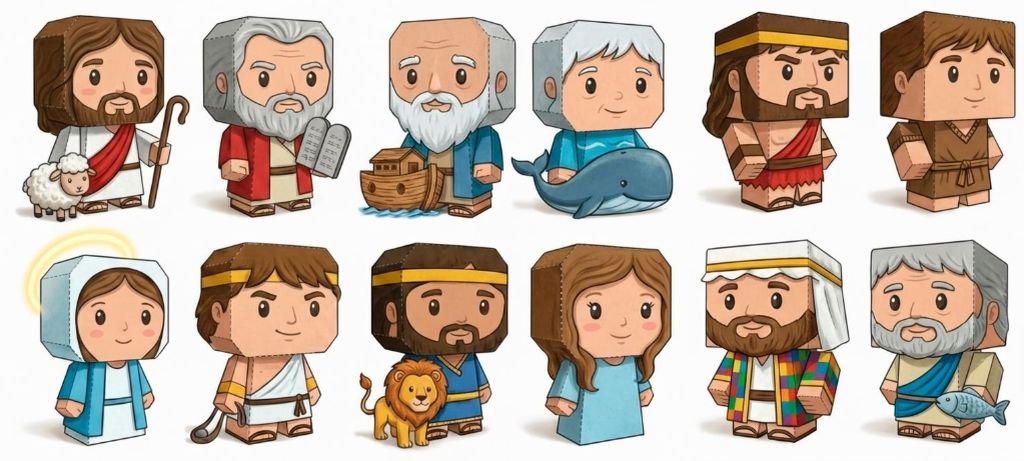 Personajes listos para imprimir