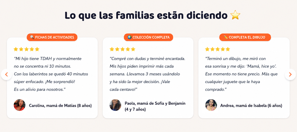 Ejemplos de testimonios de familias sobre las actividades bíblicas